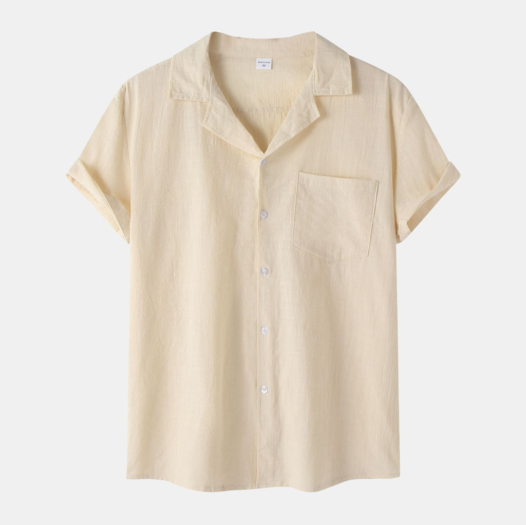 Women's Short-Sleeve Shirt with Practical Chest Pocket and Casual Cut