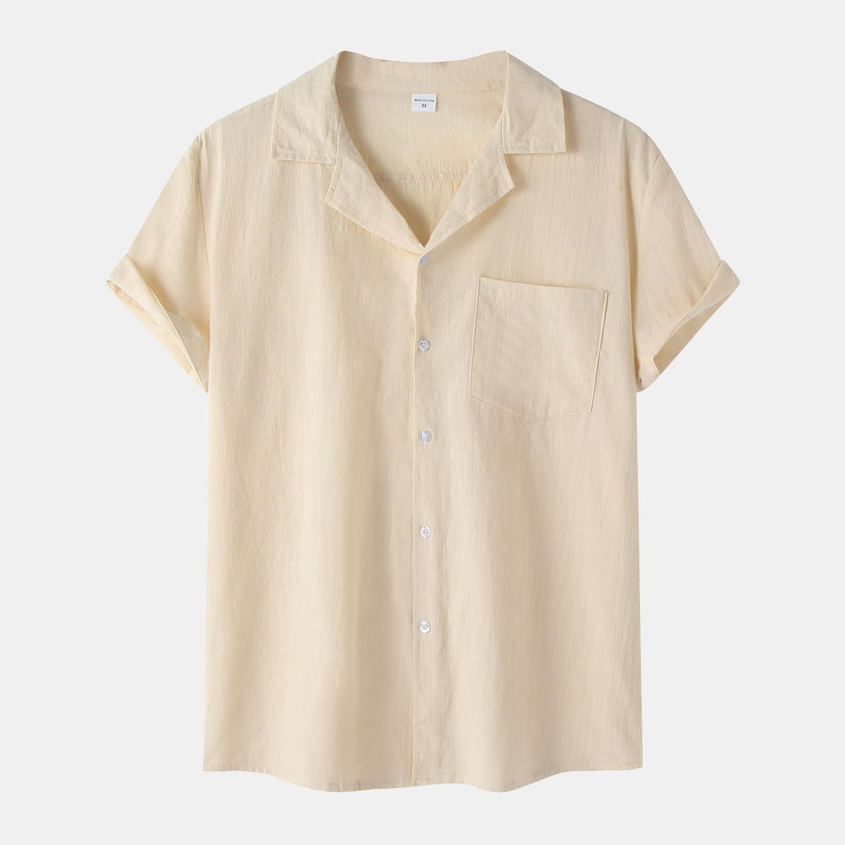Women's Short-Sleeve Shirt with Practical Chest Pocket and Casual Cut