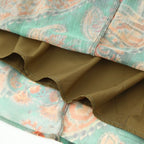 Women's Paisley Print Maxi Skirt with Elastic Waistband