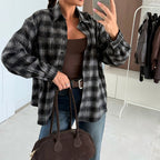 Women's Plaid Oversized Shirt