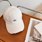 Men's Distressed Cotton Baseball Cap