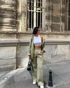 Women's Hoodie and Wide-Leg Joggers Set