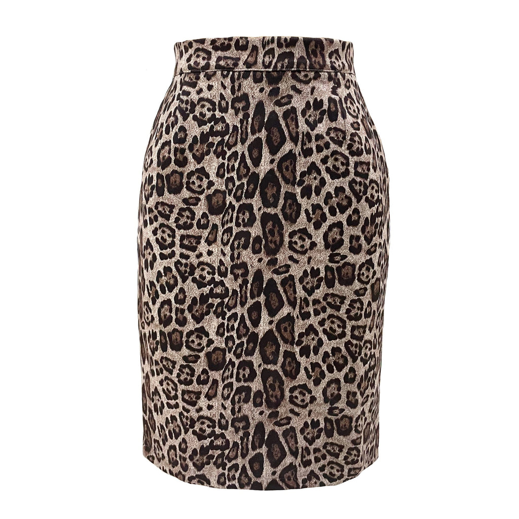Women's Leopard Print Pencil Skirt