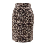 Women's Leopard Print Pencil Skirt