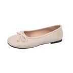 Women's Ballet Flats with Bow Detail
