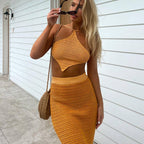 Women's Long Top and Maxi Skirt Set