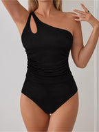 Women's Asymmetrical Ruched One-Piece