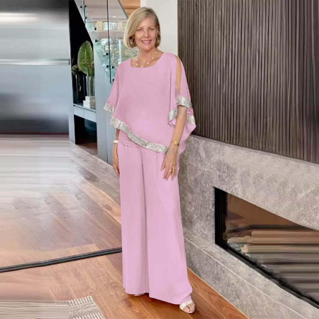 Women's Elegantly Cut Two-Piece Ensemble