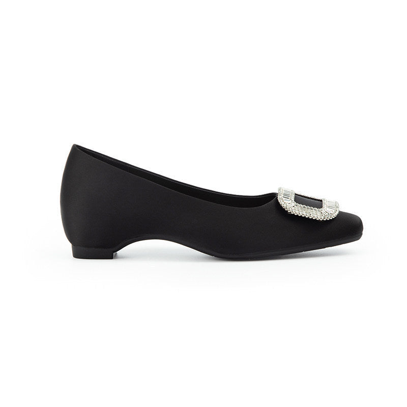 Women's Ballet Flats with Elegant Buckle