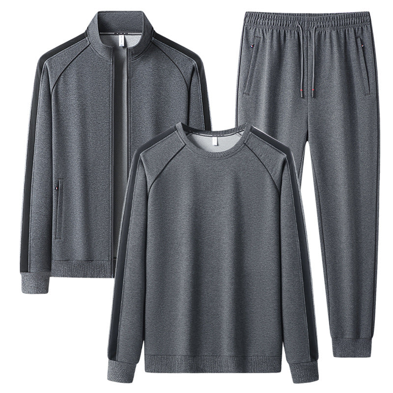 Men's Three-Piece Leisure Training Suit Set