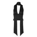 Women's Asymmetrical Top with Adjustable Tie Detail