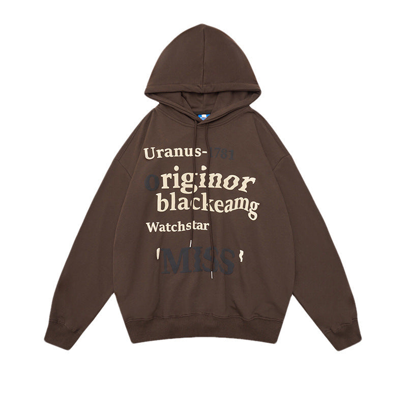Women's Casual Hoodie with Trendy Lettering