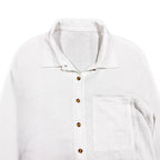 Women's Casual Oversized Shirt with Chest Pocket