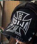 Men's Distressed Graphic Baseball Cap