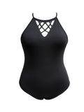 Women's Swimsuit with Refined Back Cut-Out