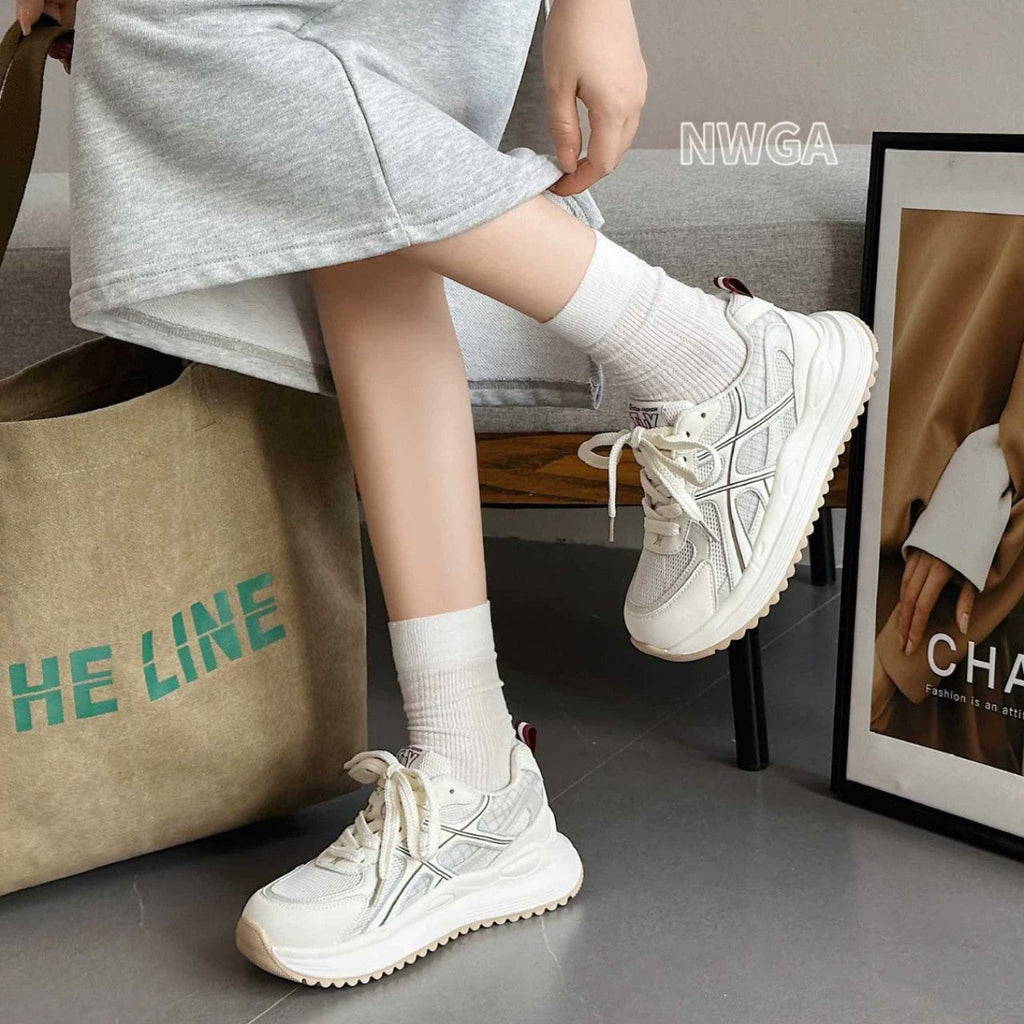 Women's Breathable Mesh Sneakers with Cushioning