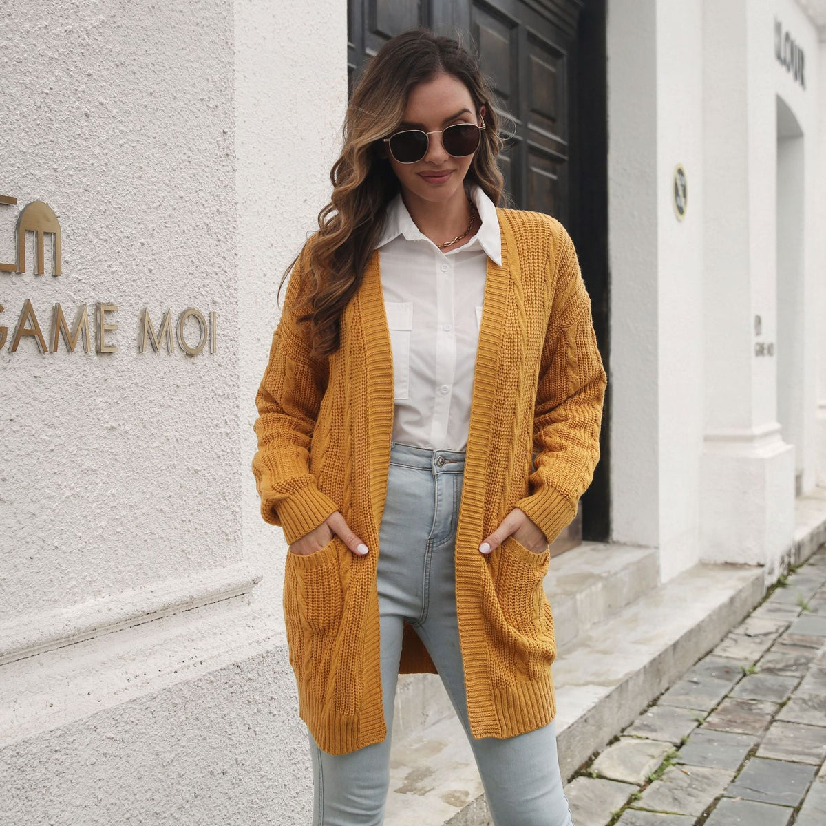 Women's Cable Knit Cardigan