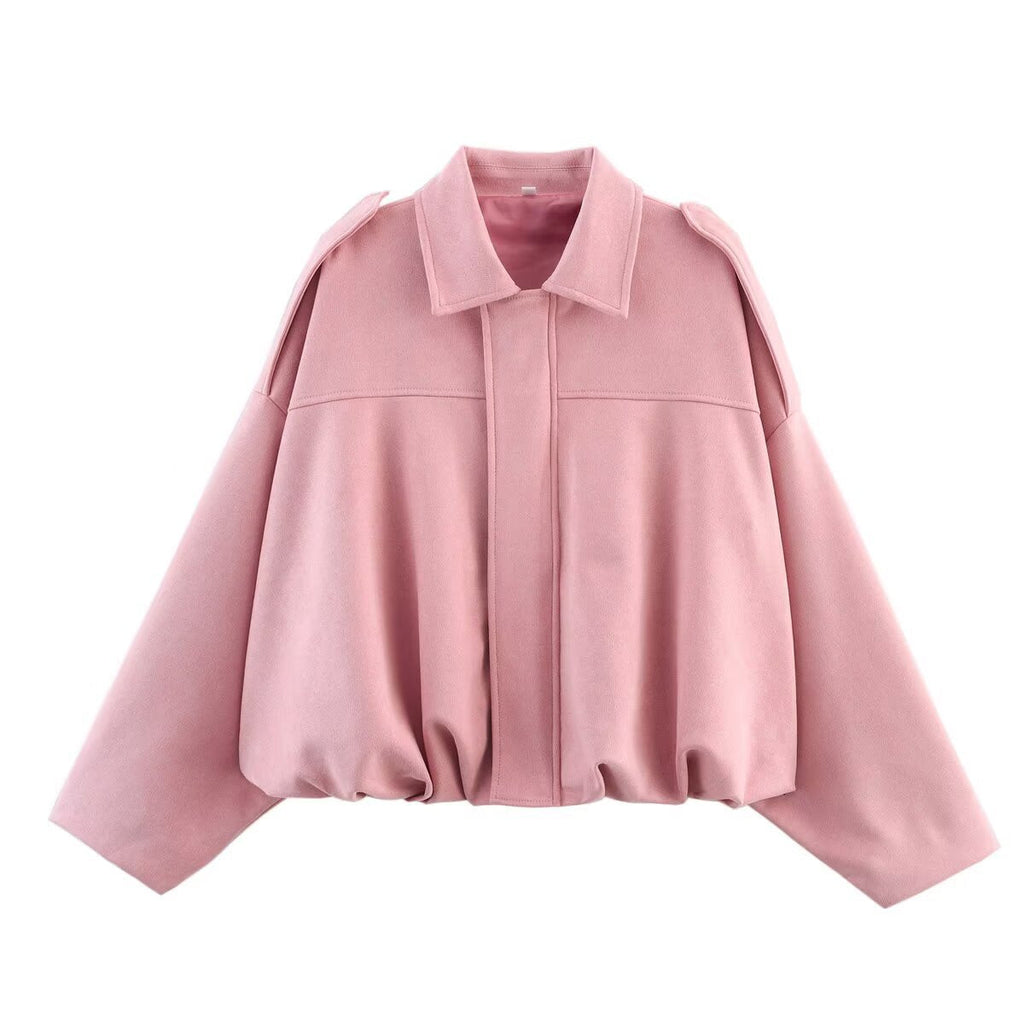 Elegant Oversized Jacket with Refined Cut