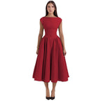 A-Line Cocktail Dress with Tailored Waist