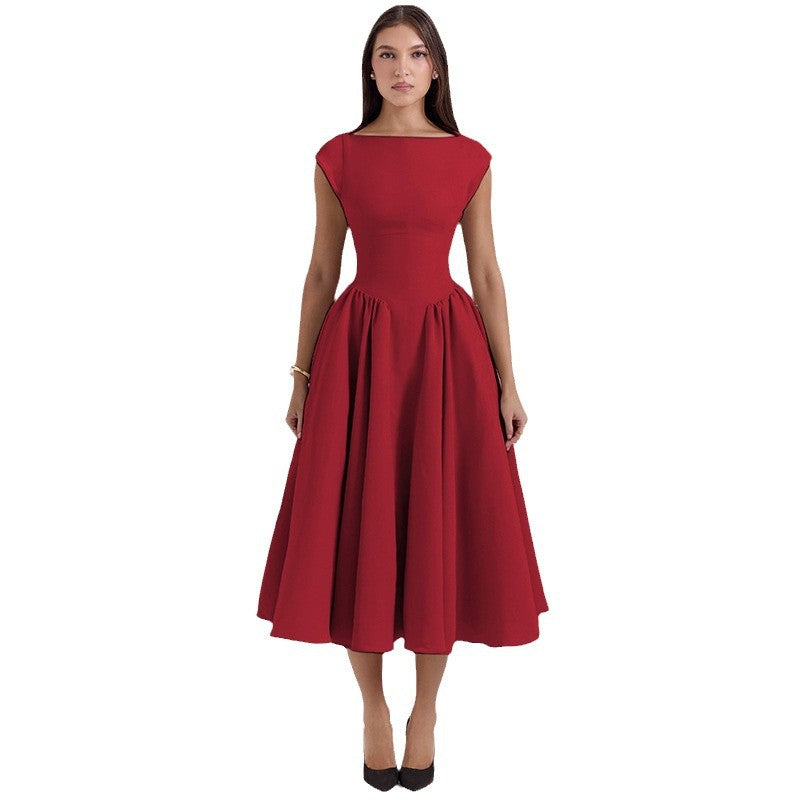 A-Line Cocktail Dress with Tailored Waist