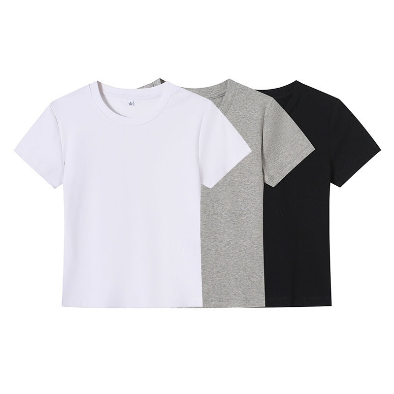 Women's Basic Crew Neck T-Shirt in Breathable Fabric