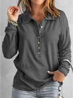 Women's Long-Sleeve Textured Shirt