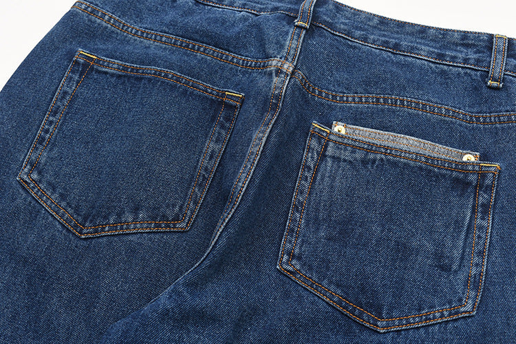 Women's High-Waisted Vintage-Style Straight-Leg Jeans