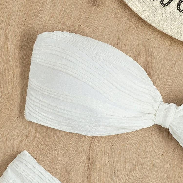 Women's Bandeau Bikini with Decorative Wrap Detail