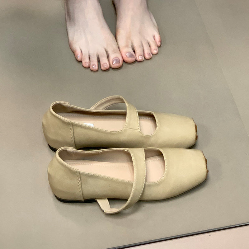 Women's Ballet Flats with Elastic Strap
