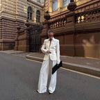 Elegant Blazer with Modern Cut and Unique Details