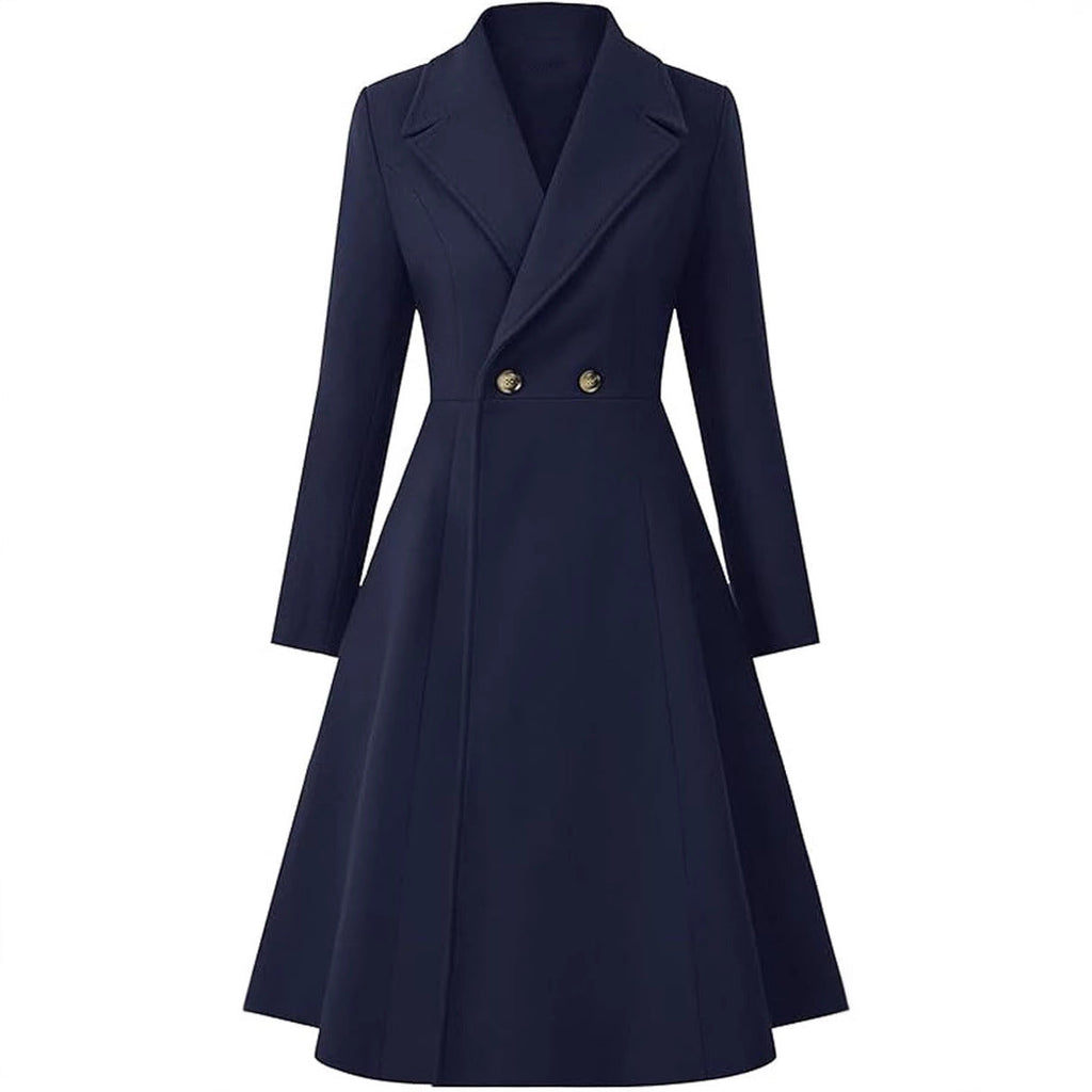 Women's Elegant Oversized Double-Breasted Coat