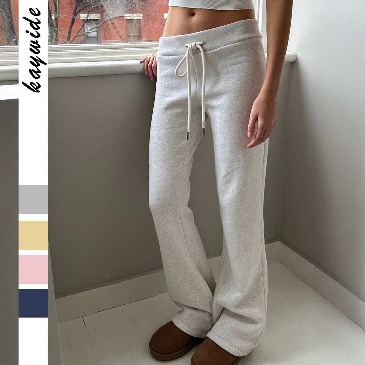 Women's Comfortable Casual Joggers with Tapered Fit and Elastic Waist