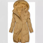 Women's Lined Winter Parka with Detachable Hood and Soft Lining