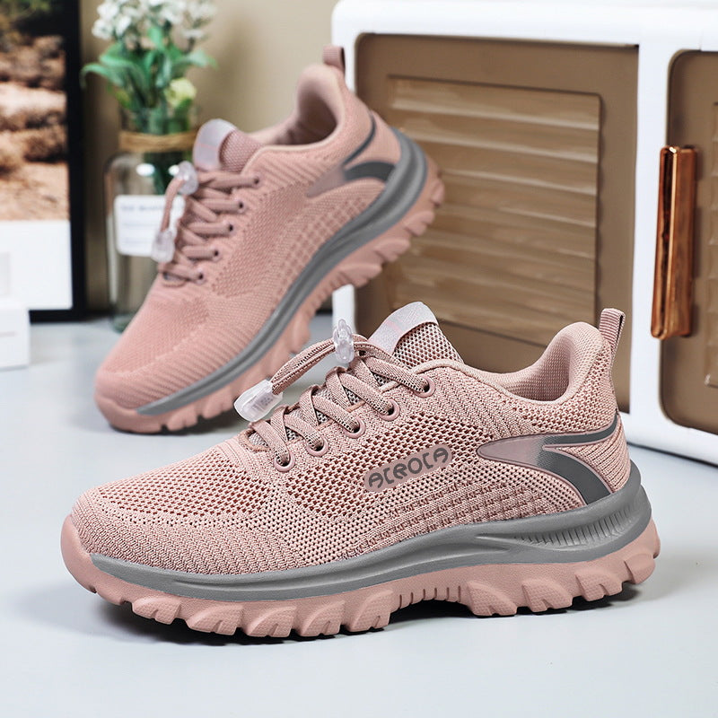 Women's Breathable Sneakers with Quick-Release Fastening