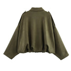 Elegant Oversized Jacket with Refined Cut