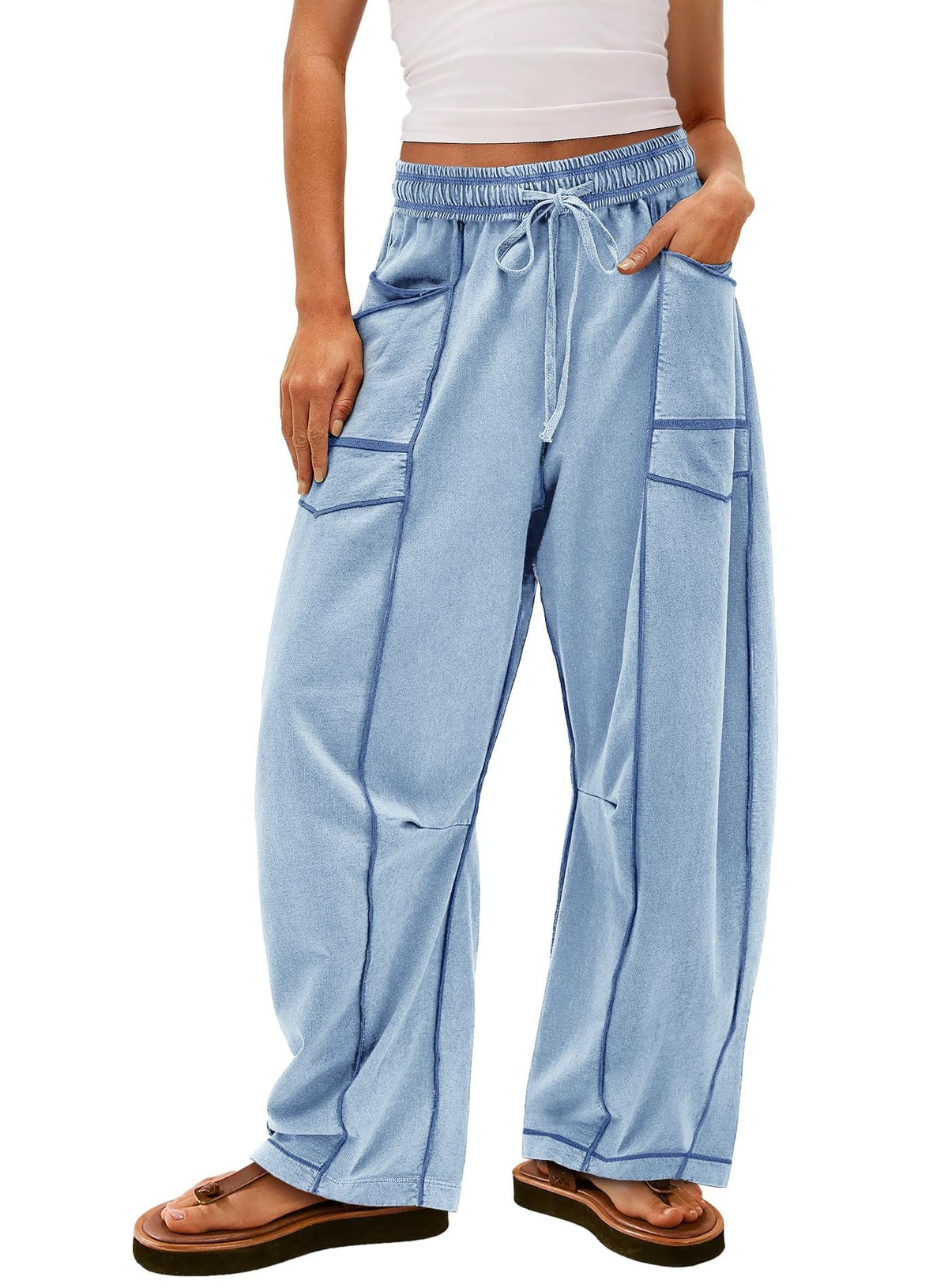 Women's Comfortable Casual Pants with Large Pockets
