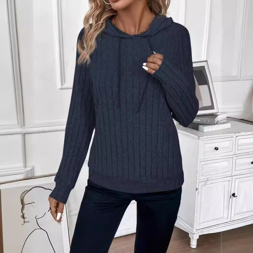 Women's Ribbed Fleece Hoodie