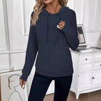 Women's Ribbed Fleece Hoodie