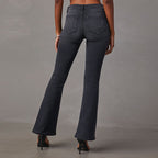 Women's High-Waisted Flared Jeans