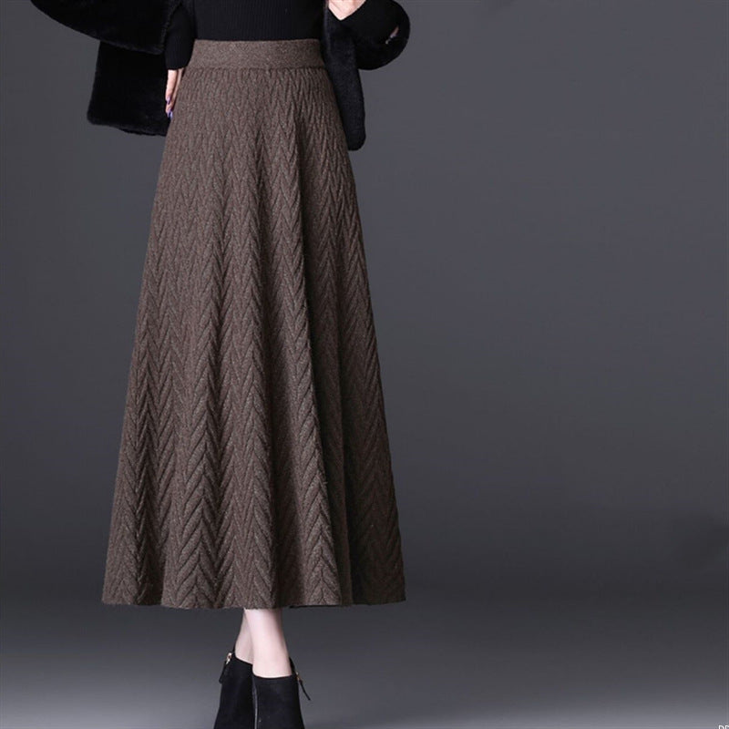 Maxi Skirt with Zigzag Pattern