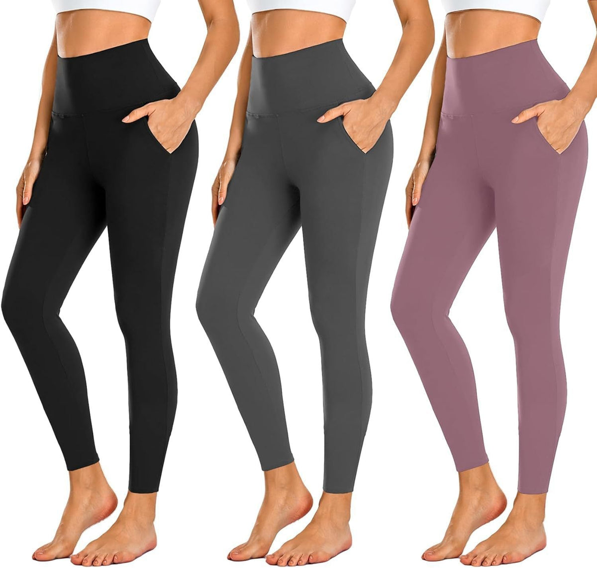 Women's High-Waisted Sport Leggings with Pockets