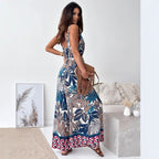 Women's Floral Jumpsuit with Wide Legs