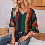 Women's Colorful Striped Top