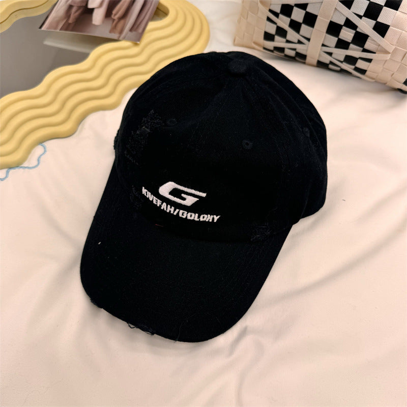 Men's Distressed Casual Baseball Cap