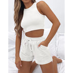 Women's High-Quality Sport Set with Racerback Top and Shorts