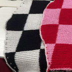 Women's Chunky Knit Cardigan in Modern Plaid