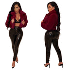 Elegant and Fashionable Faux Fur Short Jacket