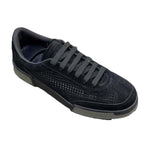 Women's Breathable Suede Casual Sneakers with Perforated Details