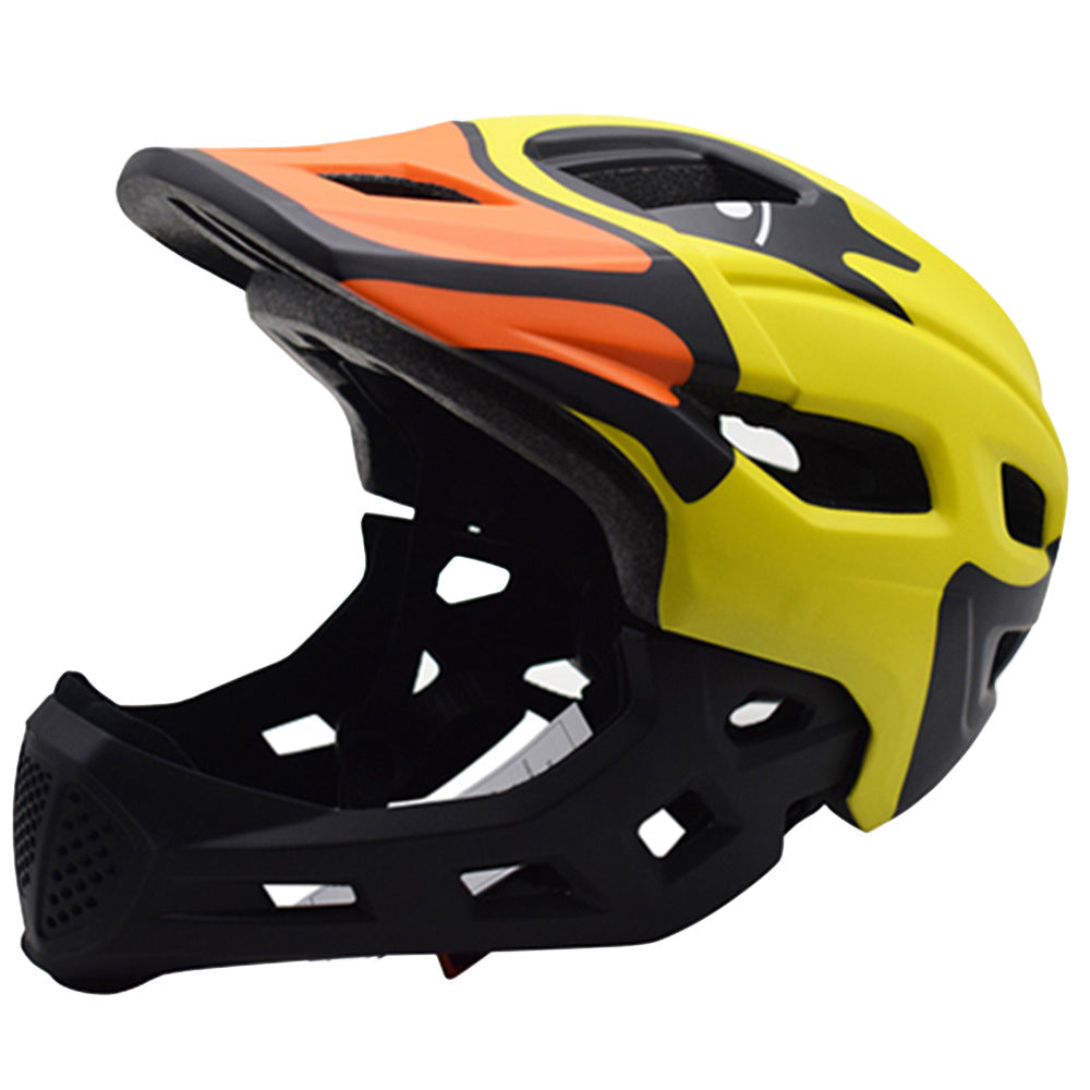Mountain bike helmet with adjustment system