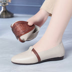 Women's Ballet Flats with Elegant Strap and Comfortable Footbed